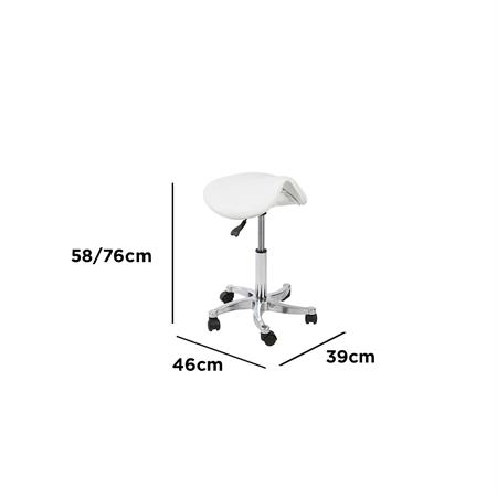 SGABELLO ESTETISTA BELOW SENZA SCHIENALE H. 58-76 CM