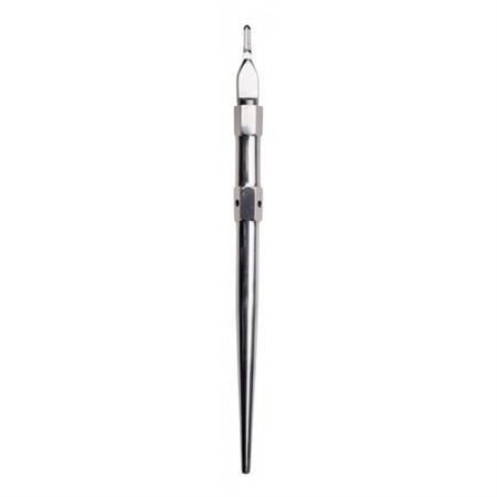 MANICO UNIVERSALE PER SGORBIE IN ACCIAIO INOX - LUNGHEZZA 115 MM