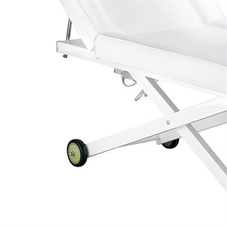 LETTINO ELETTRICO DA MASSAGGIO GAMA - 1 MOTORE, PORTAROTOLO