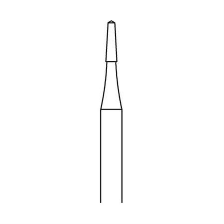 PUNTA FRESA IN ACCIAIO TOP PER UNGHIE - 1,2 MM 2PZ