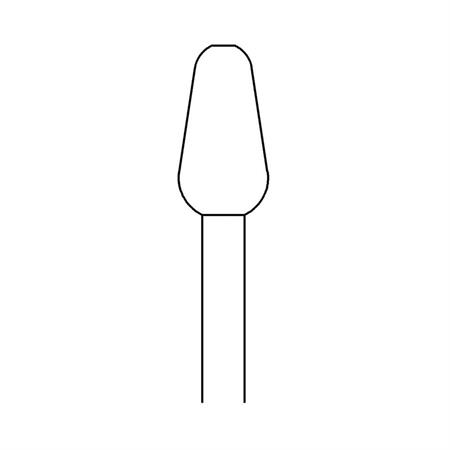PUNTA FRESA DENTELLATA A CONO TOP - 5 MM 1PZ