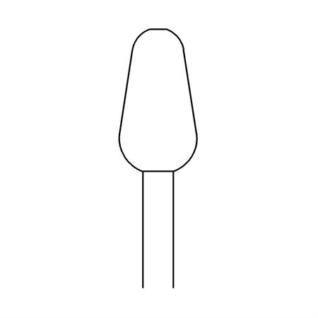 PUNTA FRESA DENTELLATA A CONO TOP - 6 MM 1PZ
