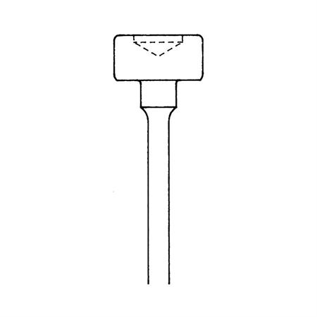 PUNTA FRESA TONDA CON LA PUNTA CONCAVA TOP- 1 CM 1PZ