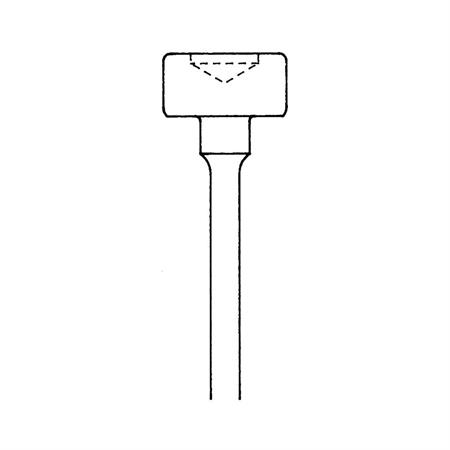 PUNTA FRESA TONDA CON LA PUNTA CONCAVA TOP- 1 CM 1PZ