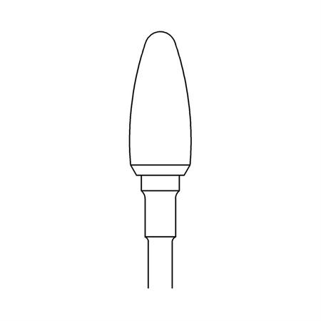 PUNTA FRESA PUNTA GRANA GROSSA DENTATURA A X TOP- 6 MM 1PZ