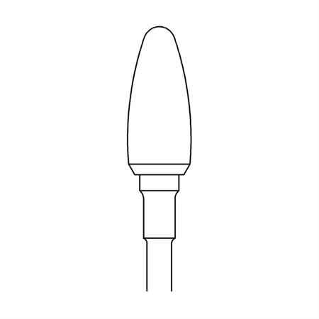 PUNTA FRESA PUNTA GRANA FINE DENTATURA A X TOP - 6 MM 1PZ