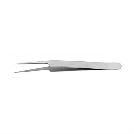 PINZA CURVA PUNTA A SPILLO PER EPILAZIONE IN ACCIAIO INOX - LUNGHEZZ