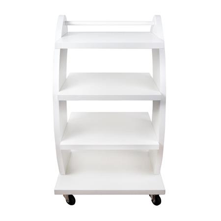 CARRELLO ESTETISTA PERLA PORTA OGGETTI 4 RIPIANI