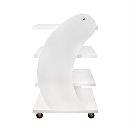 CARRELLO ESTETISTA PERLA PORTA OGGETTI 4 RIPIANI