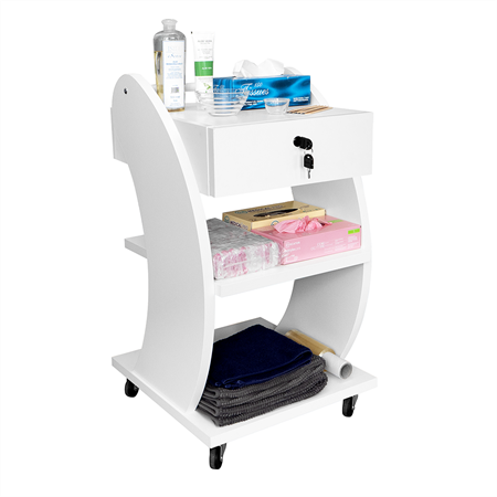 Carrello Estetista ALABASTER 2 Ripiani