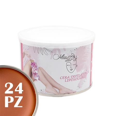 Cera Depilatoria Liposolubile Geranio 400ml 24pz