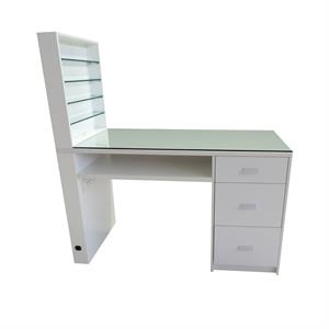 TAVOLO MANICURE CON CASSETTIERA ED ESPOSITORE SMALTI
