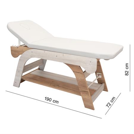LETTINO MASSAGGIO IN LEGNO CROSS-1 SNODO-FIN. ROVERE/LARICE