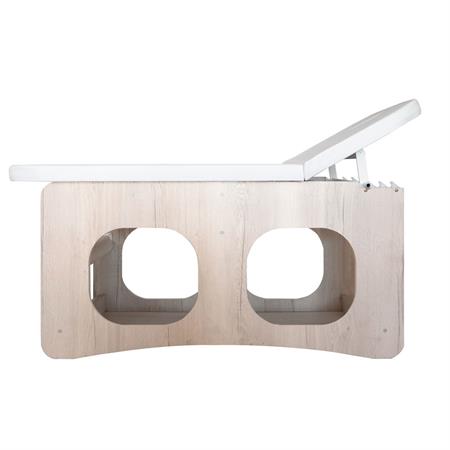 LETTINO MASSAGGIO IN LEGNO HOLE - 1 SNODO - FIN. LARICE BIANCO