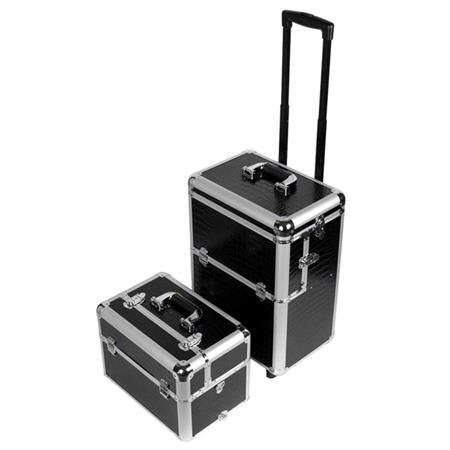 Professioneller Krokodil-Trolley Schwarz