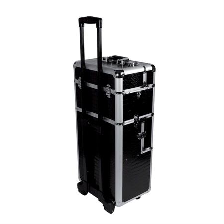 Professioneller Krokodil-Trolley Schwarz